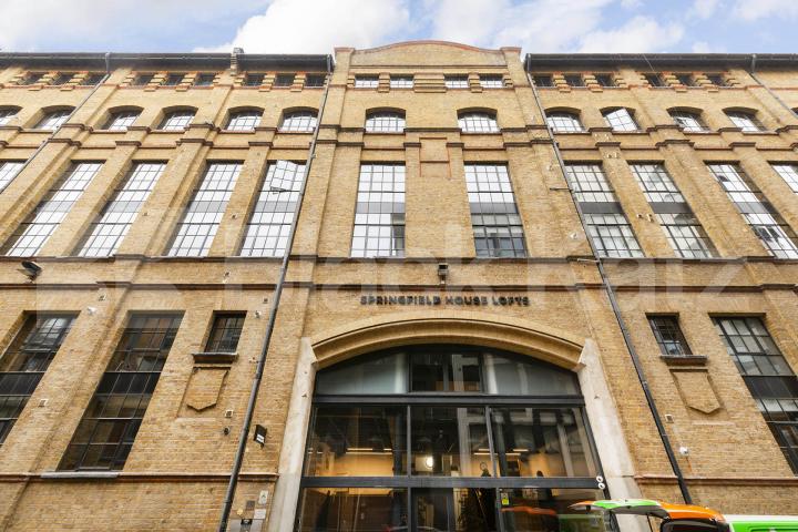 974sqt of loft space available in this large one bedroom warehouse conversion  Springfield House lofts - Tyssen Street, Dalston